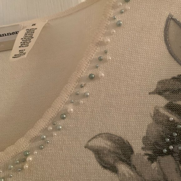 ALFRED DUNNER PLUS SIZE SWEATER 2X - Picture 4 of 6